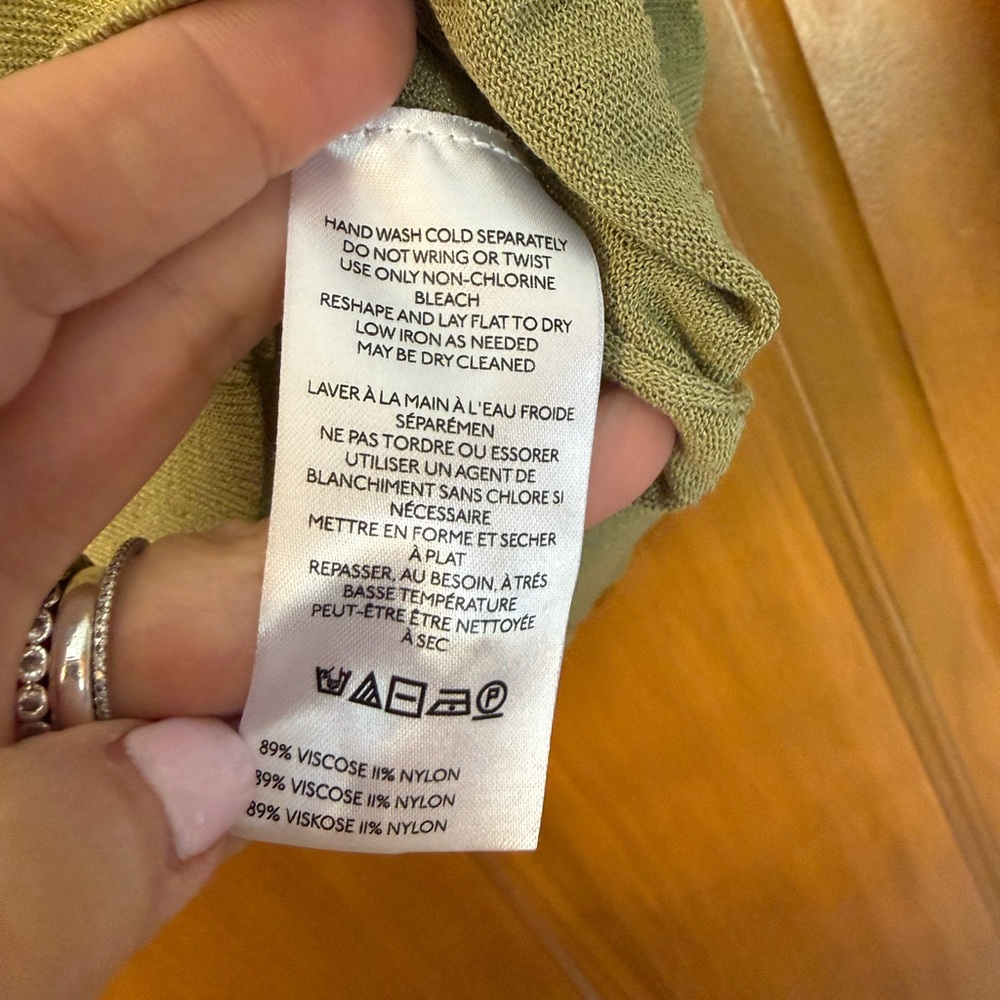 Anthropologie Sage Green Cardigan Sweater - Picture 5 of 5